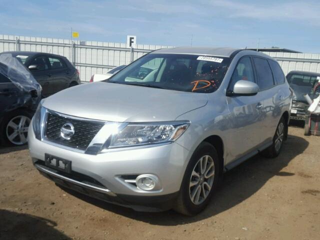 5N1AR2MN2FC615048 - 2015 NISSAN PATHFINDER SILVER photo 2