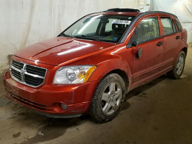 1B3HB48B78D503699 - 2008 DODGE CALIBER SX ORANGE photo 2