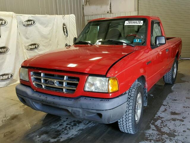 1FTYR10U63PA33551 - 2003 FORD RANGER RED photo 2