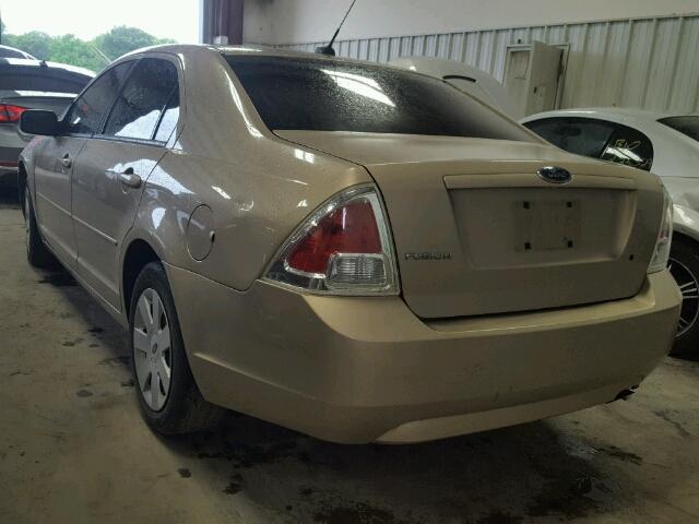 3FAHP06Z58R221423 - 2008 FORD FUSION S GOLD photo 3