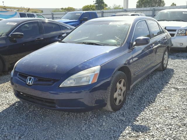 3HGCM56405G702543 - 2005 HONDA ACCORD LX BLUE photo 2