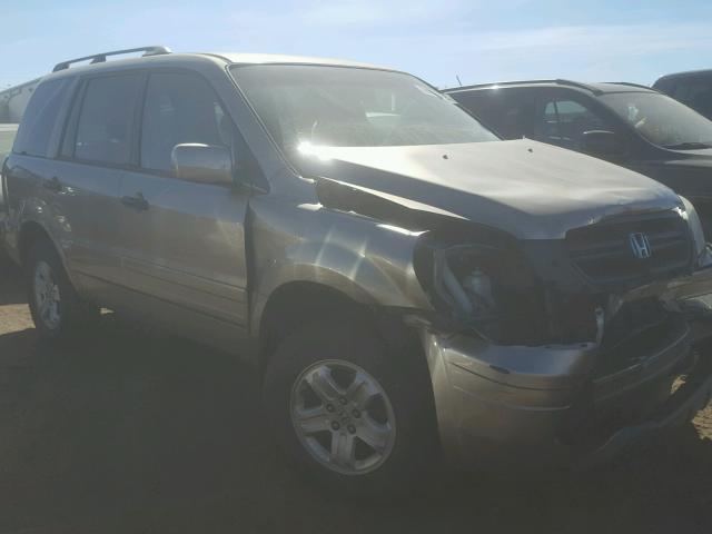 2HKYF18405H544121 - 2005 HONDA PILOT EX GOLD photo 1