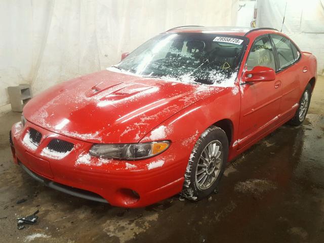 1G2WP52K61F232686 - 2001 PONTIAC GRAND PRIX RED photo 2