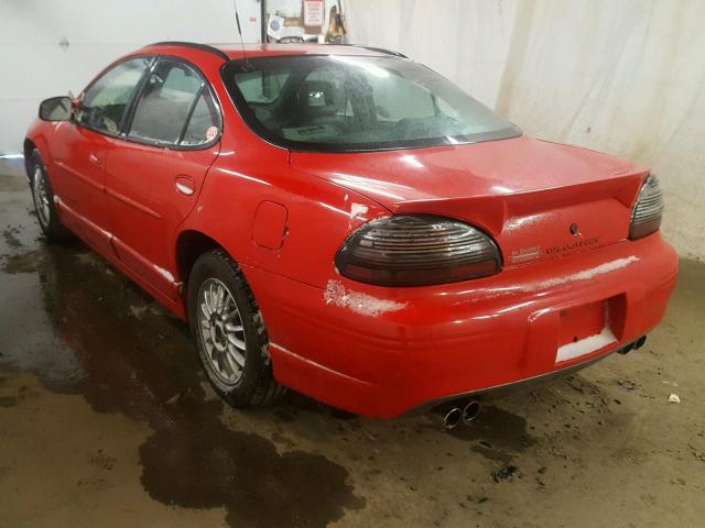 1G2WP52K61F232686 - 2001 PONTIAC GRAND PRIX RED photo 3