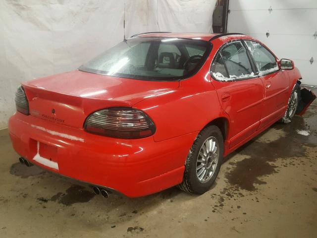 1G2WP52K61F232686 - 2001 PONTIAC GRAND PRIX RED photo 4