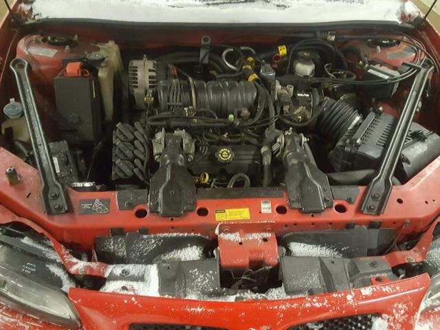 1G2WP52K61F232686 - 2001 PONTIAC GRAND PRIX RED photo 7