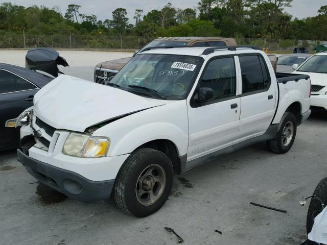 1FMZU67K65UA08069 - 2005 FORD EXPLORER S WHITE photo 2