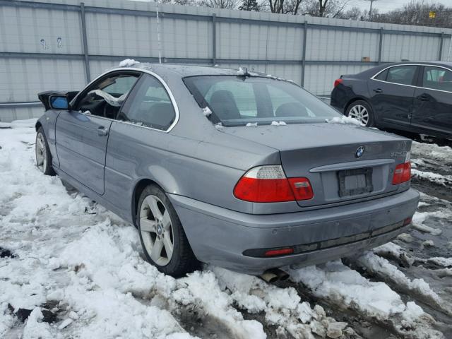 WBABD33494PL05732 - 2004 BMW 325 CI GRAY photo 3