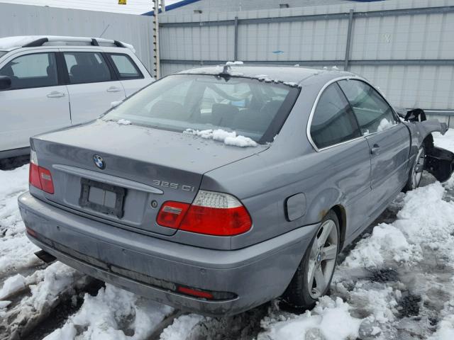 WBABD33494PL05732 - 2004 BMW 325 CI GRAY photo 4