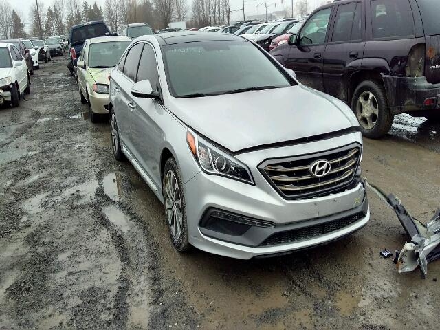 5NPE34AF8GH264250 - 2016 HYUNDAI SONATA SPO SILVER photo 1