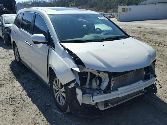 5FNRL5H69EB095977 - 2014 HONDA ODYSSEY EX WHITE photo 1