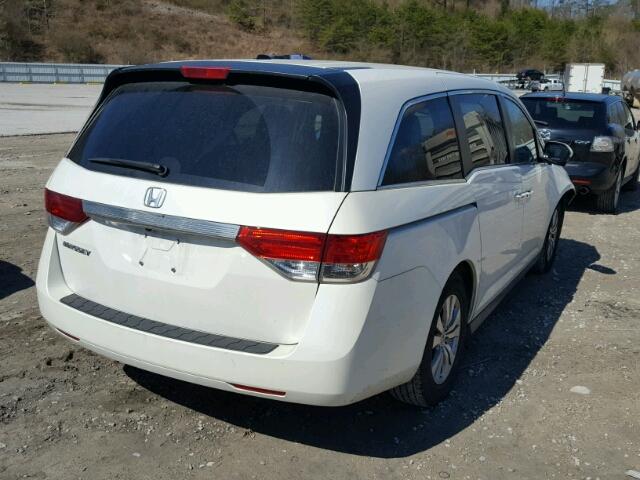 5FNRL5H69EB095977 - 2014 HONDA ODYSSEY EX WHITE photo 4