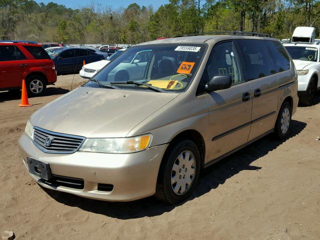 2HKRL18561H585241 - 2001 HONDA ODYSSEY LX GOLD photo 2