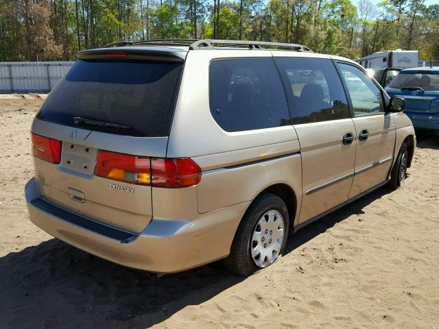 2HKRL18561H585241 - 2001 HONDA ODYSSEY LX GOLD photo 4