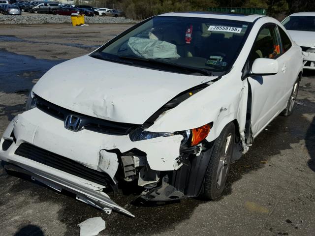 2HGFG12818H503849 - 2008 HONDA CIVIC EX WHITE photo 2