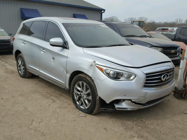 5N1AL0MM2DC319361 - 2013 INFINITI JX35 BASE SILVER photo 1