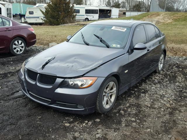 WBAVA37588NL51594 - 2008 BMW 328 I GRAY photo 2