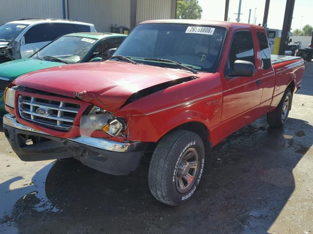 1FTYR14V31PB21148 - 2001 FORD RANGER SUP RED photo 2