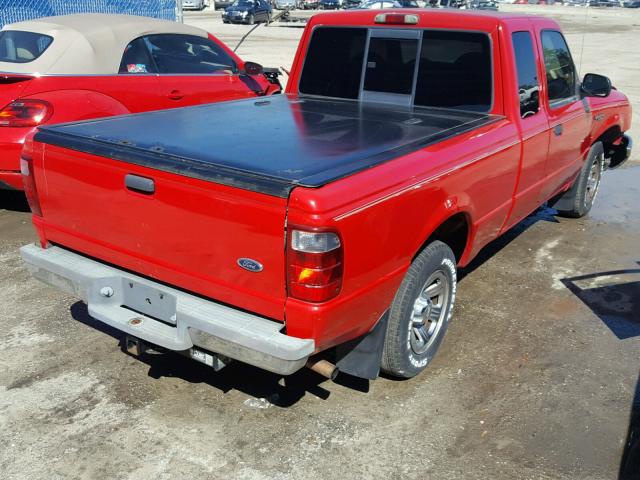 1FTYR14V31PB21148 - 2001 FORD RANGER SUP RED photo 4