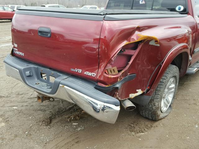 5TBBT44195S466369 - 2005 TOYOTA TUNDRA ACC MAROON photo 9