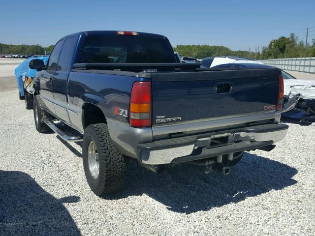 1GTEK19T51E190272 - 2001 GMC NEW SIERRA BLUE photo 3