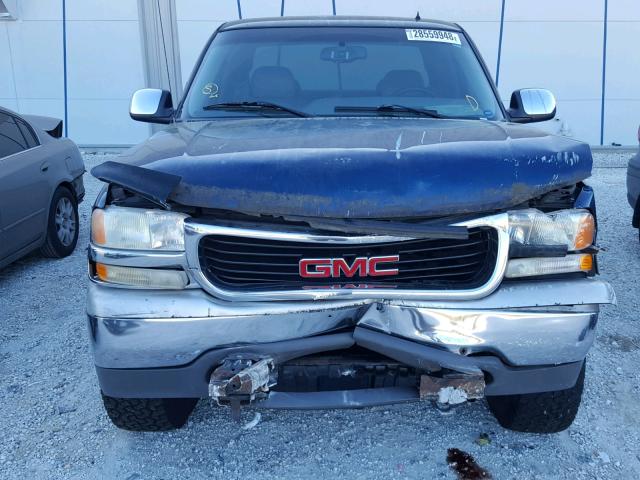 1GTEK19T51E190272 - 2001 GMC NEW SIERRA BLUE photo 9