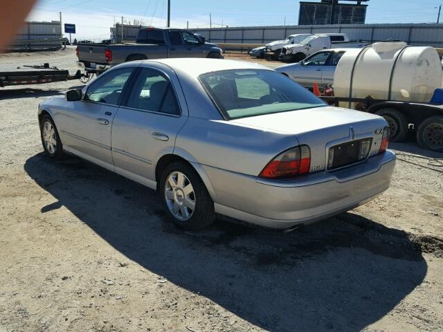 1LNHM86S54Y653280 - 2004 LINCOLN LS Gümüş foto 3