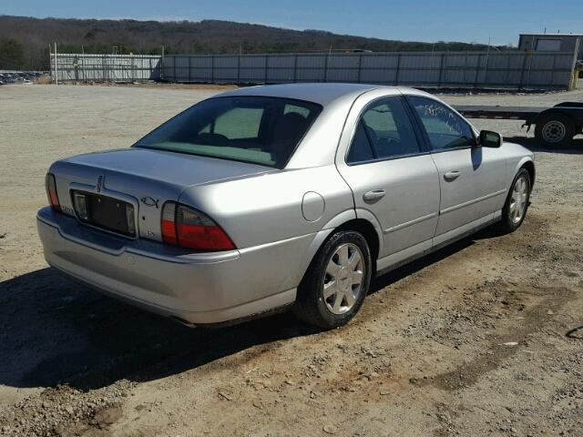 1LNHM86S54Y653280 - 2004 LINCOLN LS SILVER photo 4