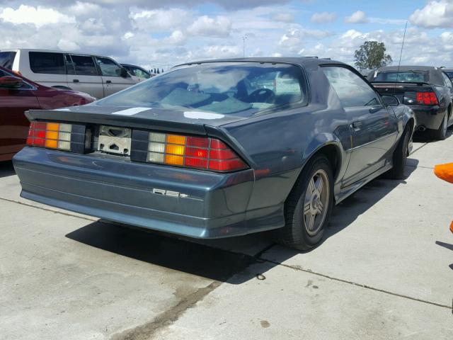 1G1FP23E1NL127265 - 1992 CHEVROLET CAMARO RS TEAL photo 4