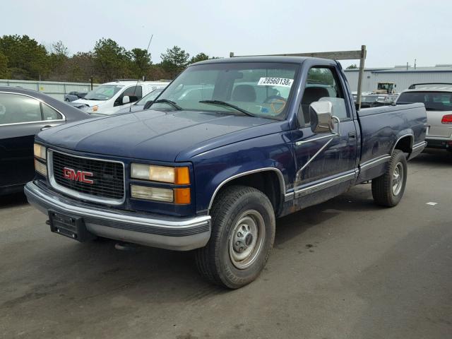 1GTGC24JXXR709917 - 1999 GMC SIERRA C25 BLUE photo 2