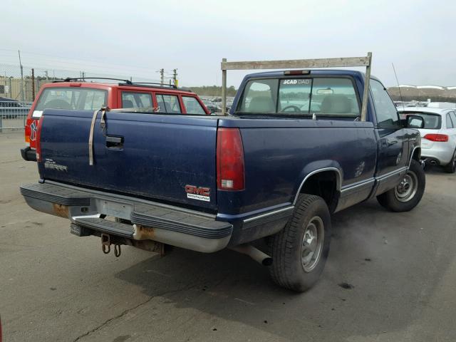 1GTGC24JXXR709917 - 1999 GMC SIERRA C25 BLUE photo 4