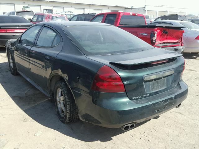 2G2WS522541373999 - 2004 PONTIAC GRAND PRIX GREEN photo 3