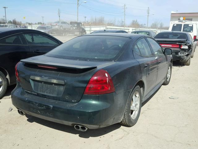 2G2WS522541373999 - 2004 PONTIAC GRAND PRIX GREEN photo 4