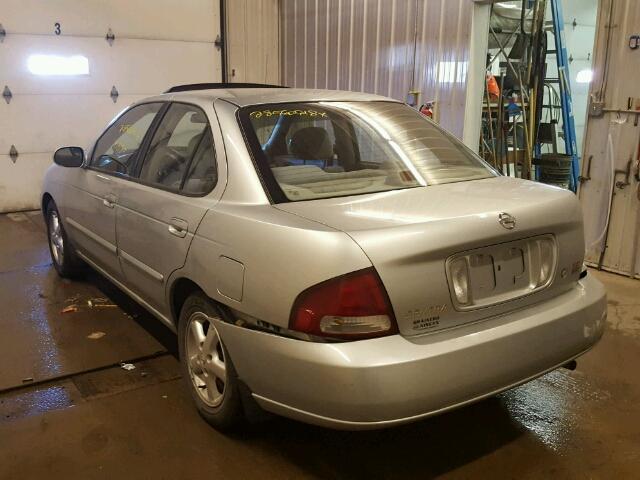 3N1AB51A63L733151 - 2003 NISSAN SENTRA SE- SILVER photo 3