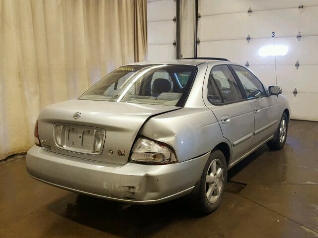 3N1AB51A63L733151 - 2003 NISSAN SENTRA SE- SILVER photo 4