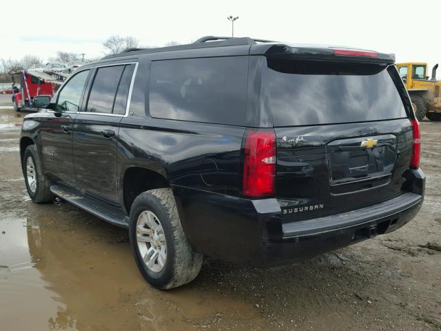 1GNSCHKC5GR295079 - 2016 CHEVROLET SUBURBAN C BLACK photo 3