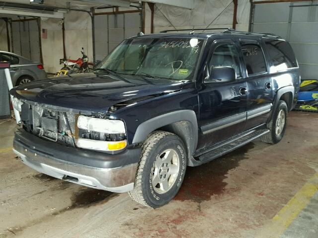 1GNFK16Z45J151514 - 2005 CHEVROLET SUBURBAN K BLUE photo 2