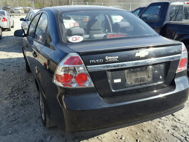 KL1TD5DE7BB175414 - 2011 CHEVROLET AVEO LS 黑色 照片 3