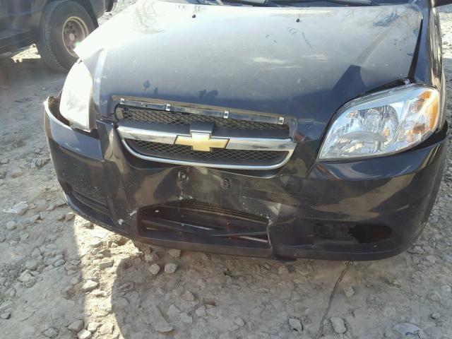 KL1TD5DE7BB175414 - 2011 CHEVROLET AVEO LS 黑色 照片 9