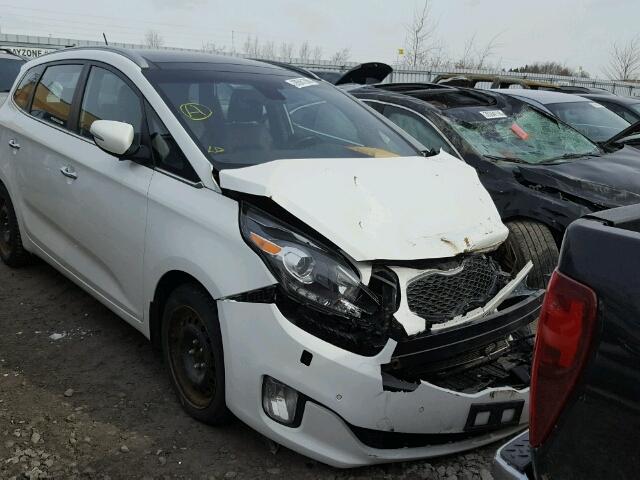 KNAHU8A36E7040383 - 2014 KIA RONDO WHITE photo 1