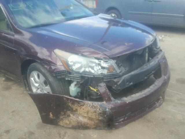 5KBCP3F89AB012143 - 2010 HONDA ACCORD EXL MAROON photo 9