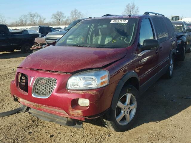 1GMDV33L05D216825 - 2005 PONTIAC MONTANA SV RED photo 2