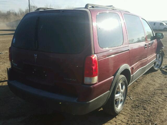 1GMDV33L05D216825 - 2005 PONTIAC MONTANA SV RED photo 4