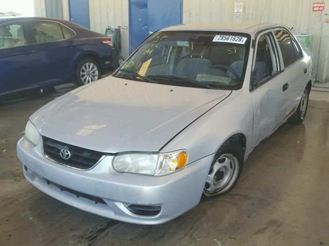 1NXBR12E22Z623236 - 2002 TOYOTA COROLLA CE SILVER photo 2