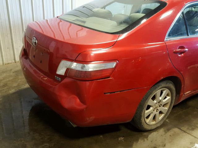 4T1BB46K99U089071 - 2009 TOYOTA CAMRY HYBR RED photo 9