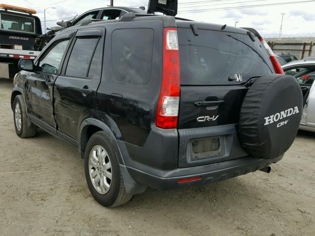 JHLRD68866C023544 - 2006 HONDA CR-V EX BLACK photo 3