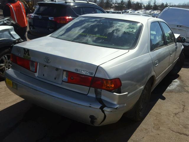 4T1BG22K11U793247 - 2001 TOYOTA CAMRY CE GRAY photo 4