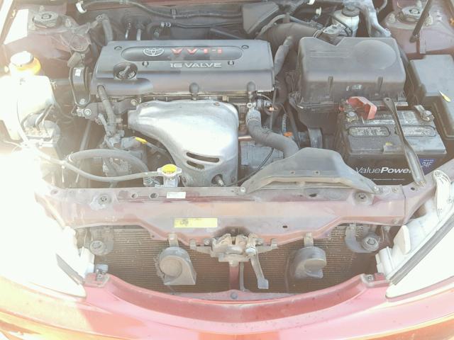 4T1BE30K45U077690 - 2005 TOYOTA CAMRY LE BURGUNDY photo 7