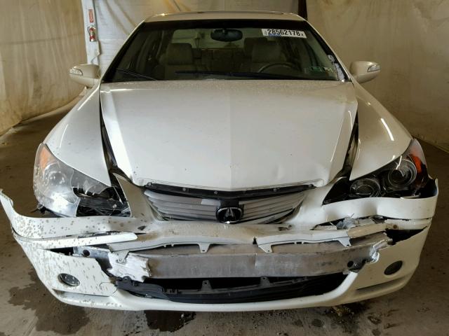 JH4KB16565C018471 - 2005 ACURA RL WHITE photo 7