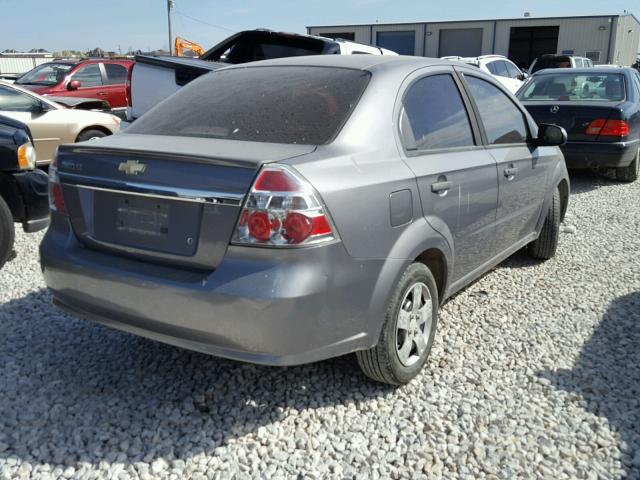 KL1TD5DE6AB090899 - 2010 CHEVROLET AVEO LS BLACK photo 4